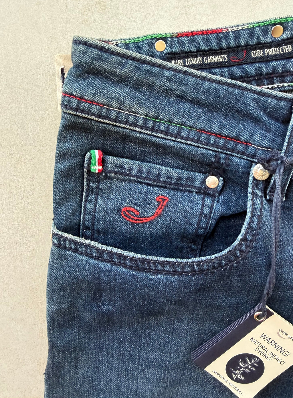 Jacob Cohën J688 Flag Comf Jeans Indigo Blue Size 33