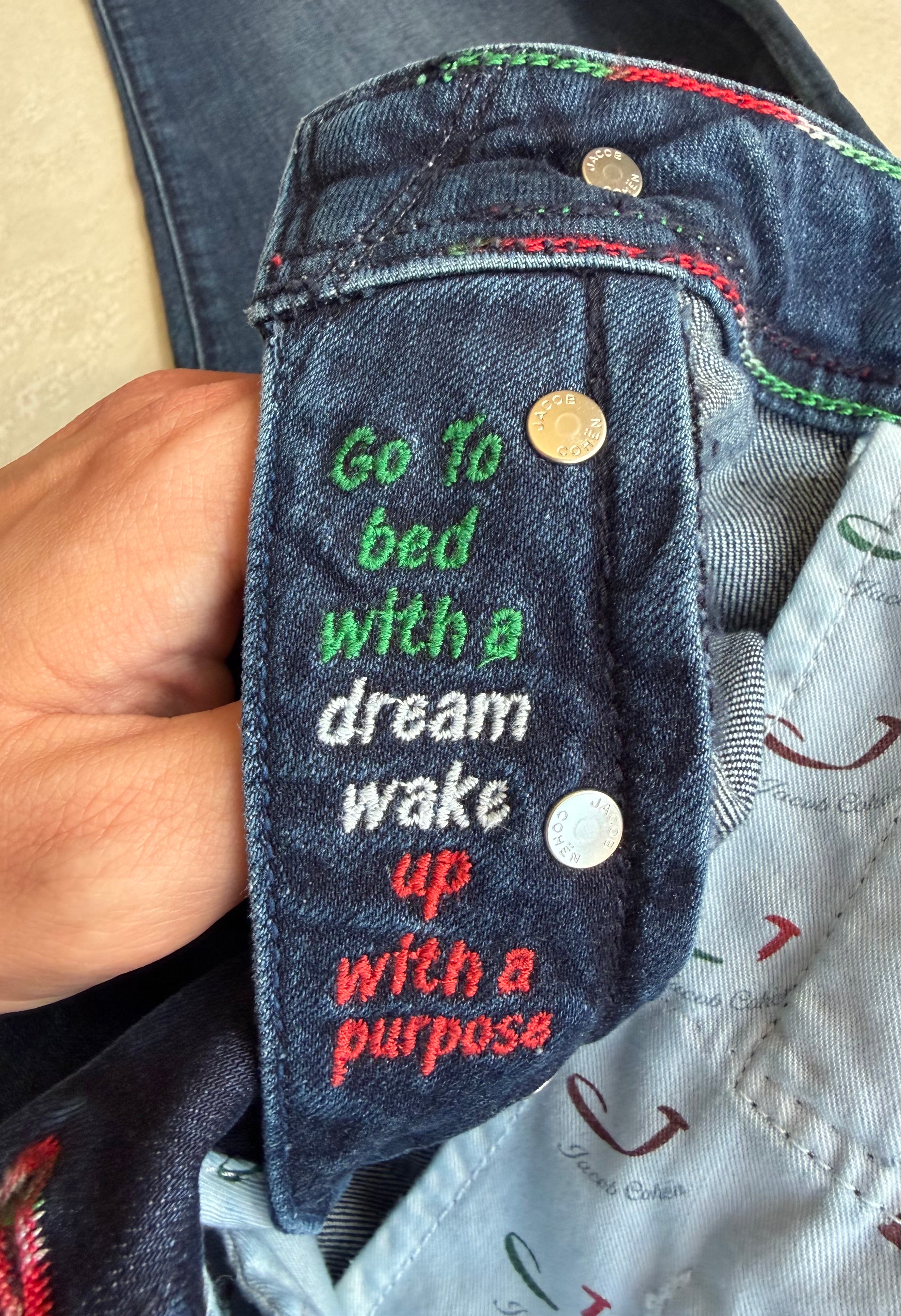 Jacob Cohën J688 Flag Comf Jeans Indigo Blue Size 33