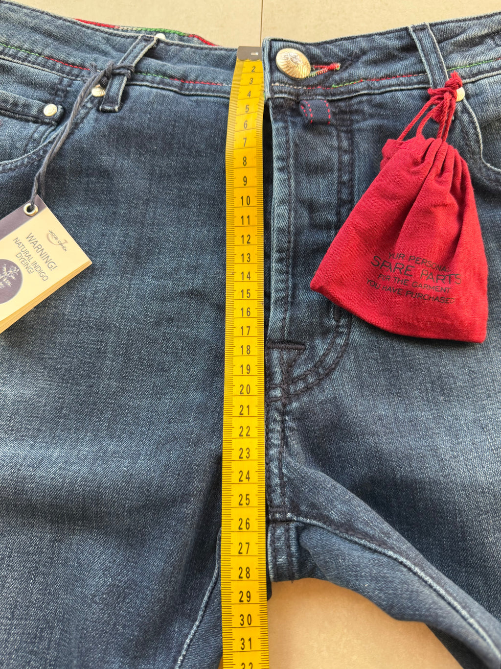 Jacob Cohën J688 Flag Comf Jeans Indigo Blue Size 33