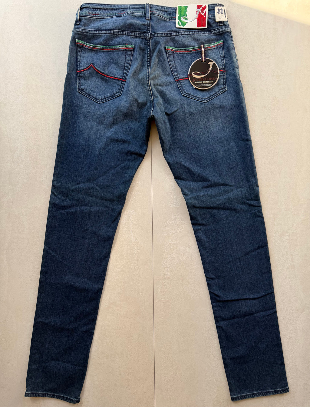 Jacob Cohën J688 Flag Comf Jeans Indigo Blue Size 33