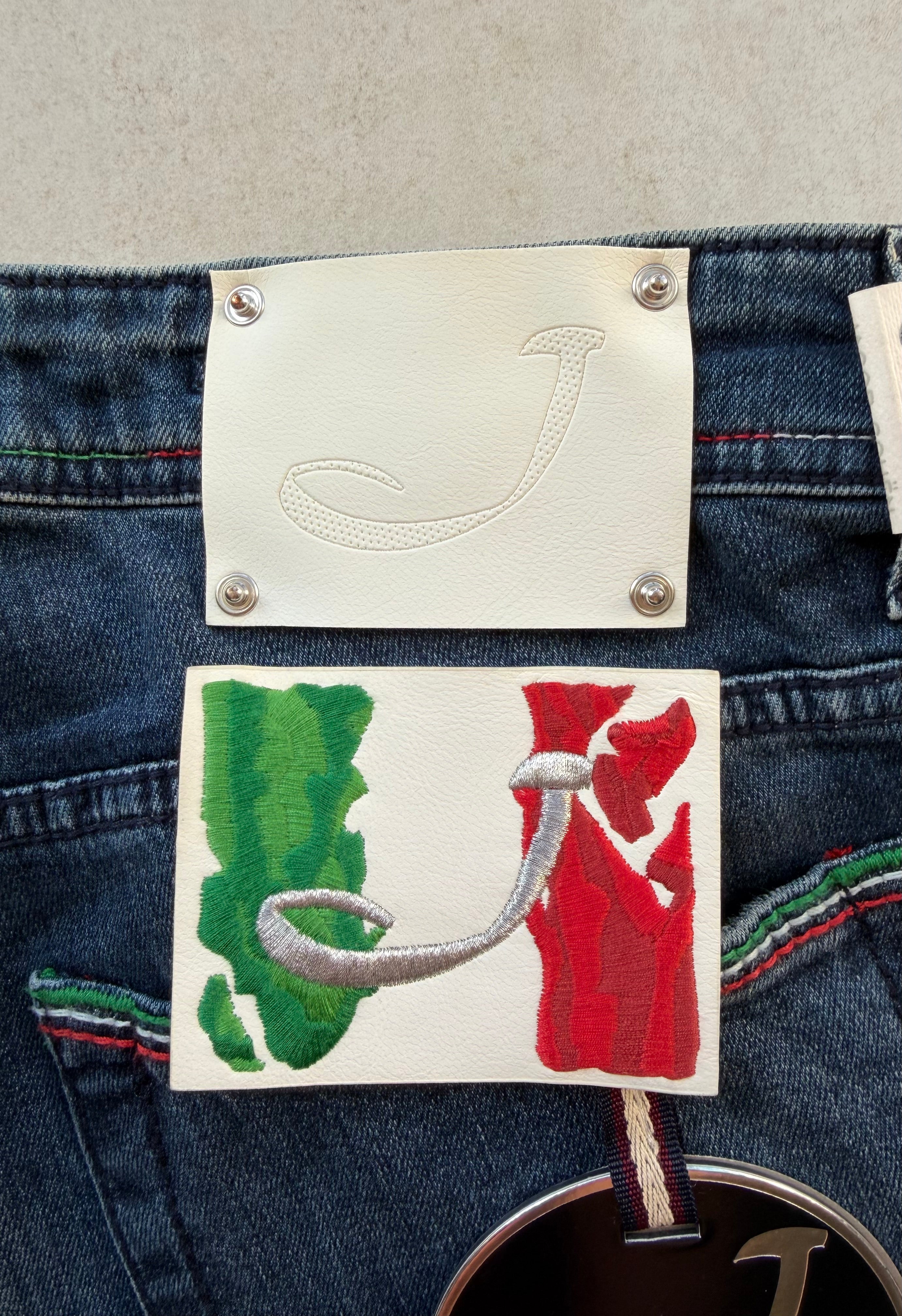 Jacob Cohën J688 Flag Comf Jeans Indigo Blue Size 33